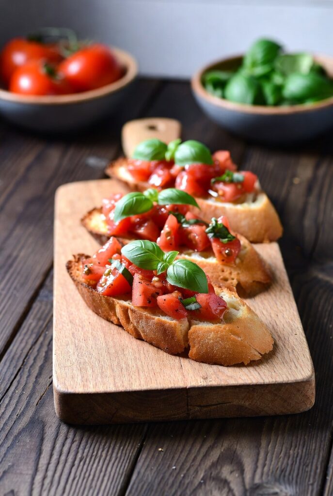 Bruschetta z pomidorami Bruschetta z pomidorami