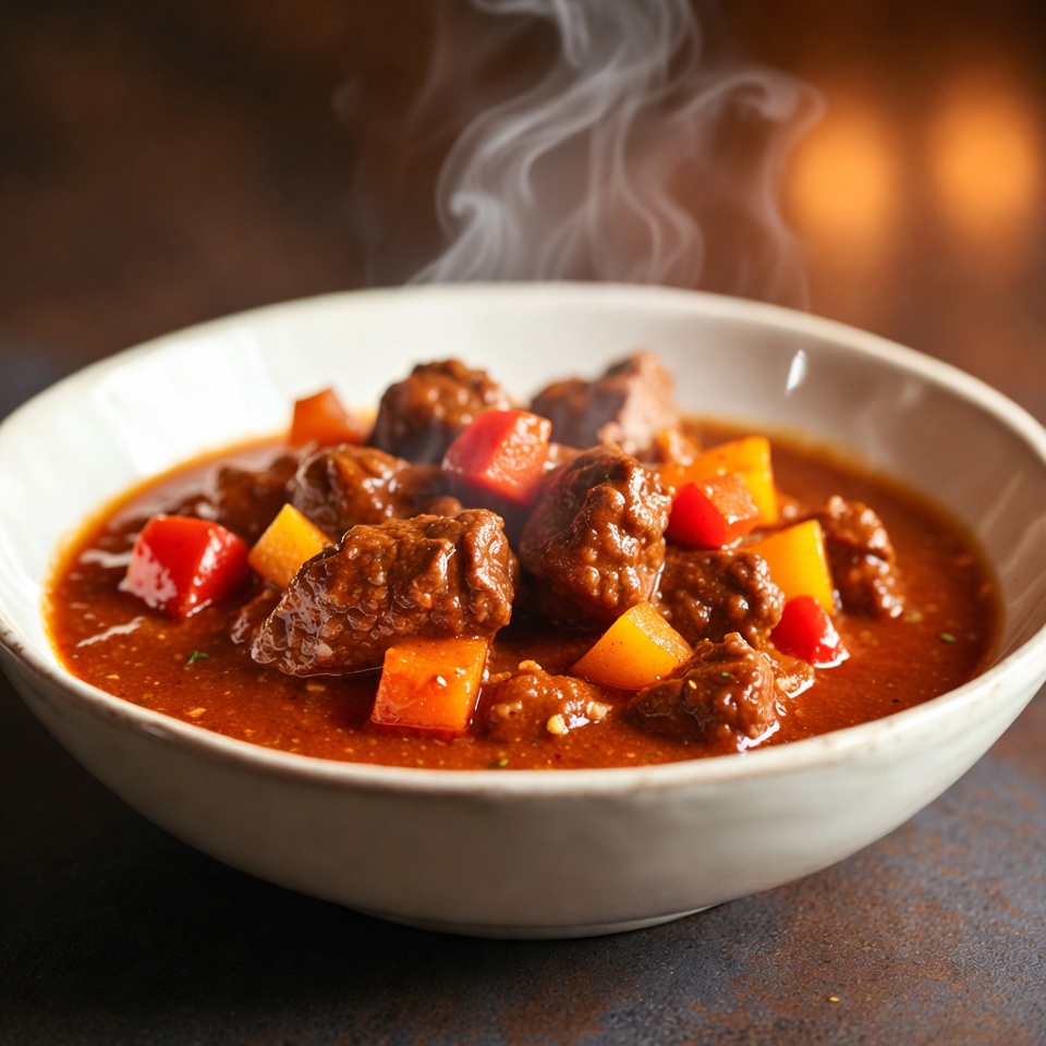 Gulasz wołowy z papryką Gulasz wołowy z papryką