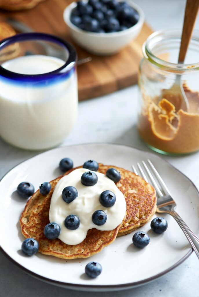 Placki owsiane z jogurtem