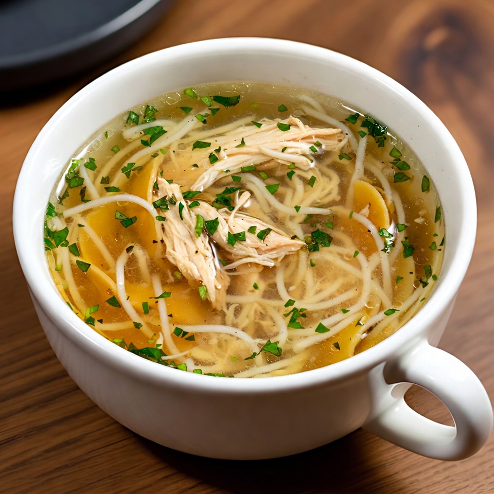 Rosół drobiowy z makaronem Rosół drobiowy z makaronem