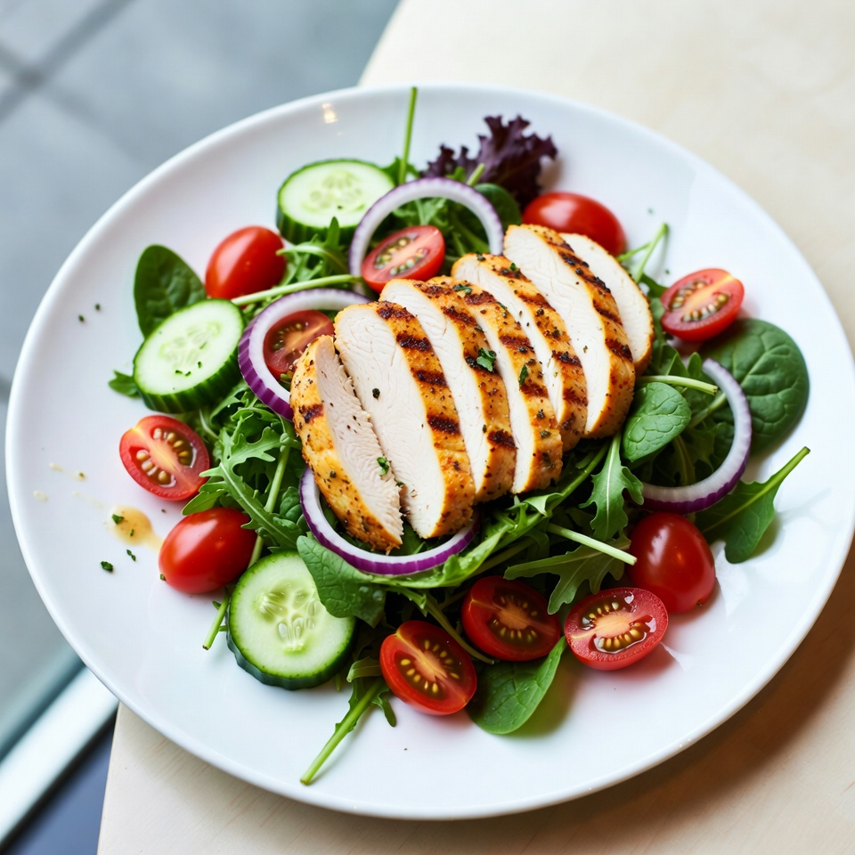 Sałatka z kurczakiem i warzywami Sałatka z kurczakiem i warzywami