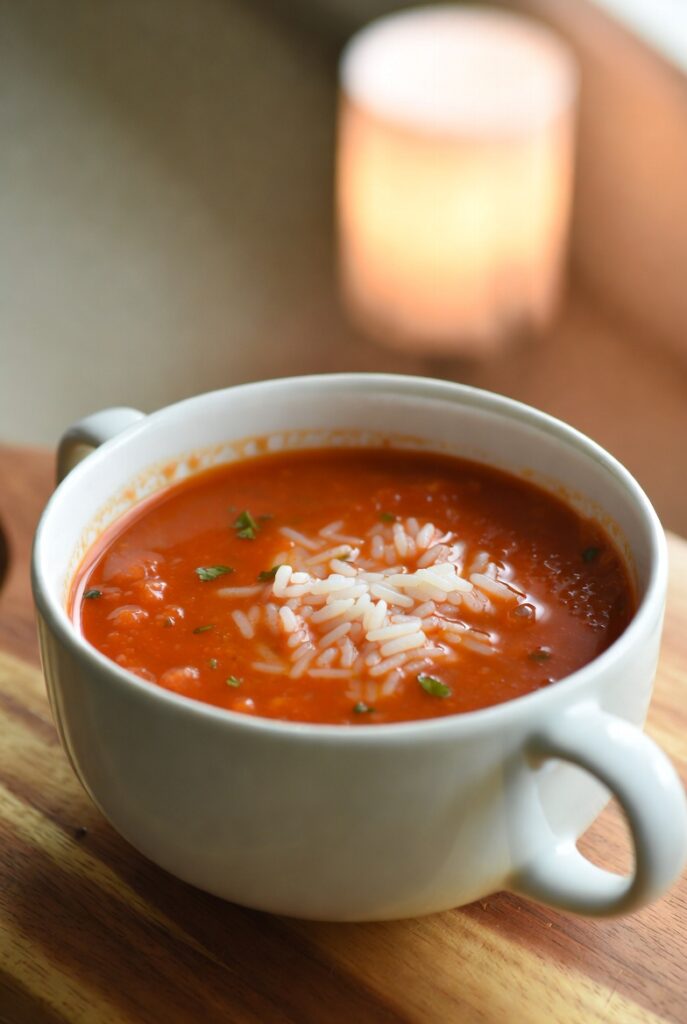 Zupa pomidorowa z ryżem Zupa pomidorowa z ryżem